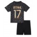 Paris Saint-Germain Vitinha Ferreira #17 Babykleding Derde Shirt Kinderen 2023-24 Korte Mouwen (+ korte broeken)